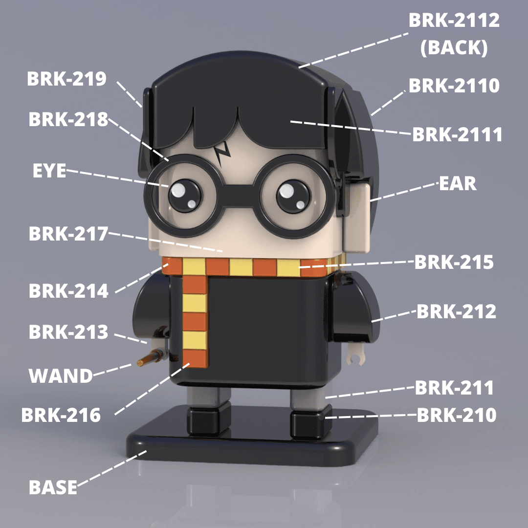 SQUARED HARRY POTTER 3d model
