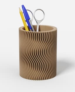 WAVE Collection - Desk Organizer Set 3d model