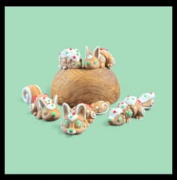 Gingerbread Woodland Critters - Community Choice 3d model