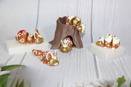 Gingerbread Woodland Critters - Community Choice 3d model