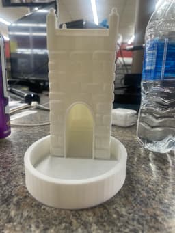 medieval dice tower 3d model