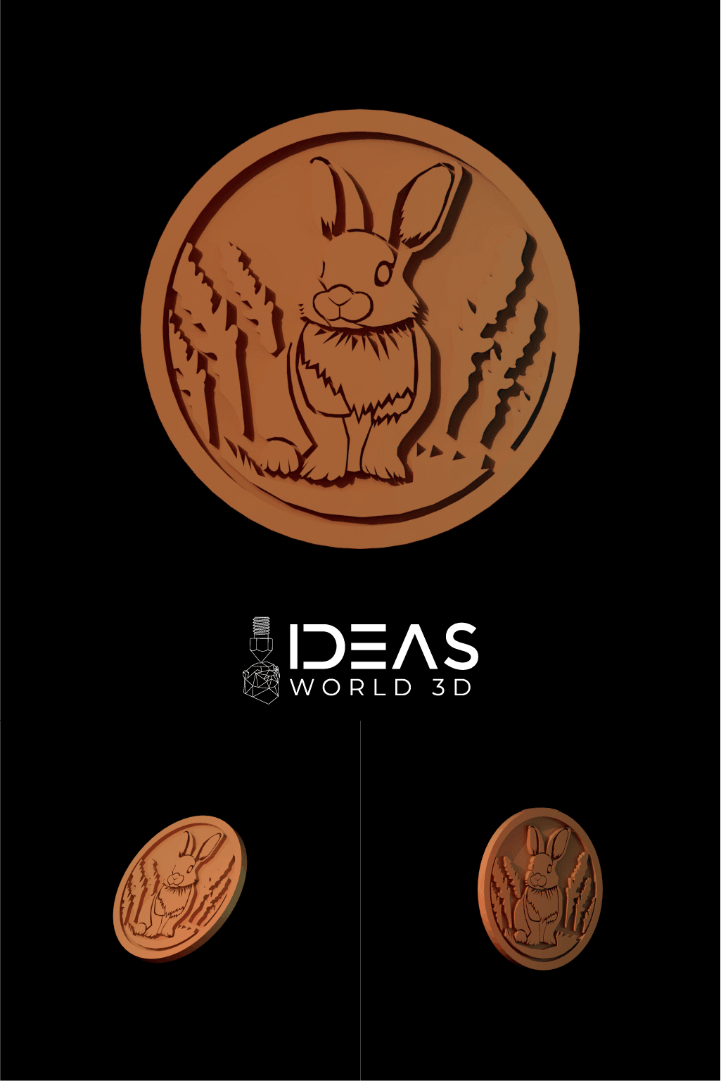 Bunny Coaster 3d model