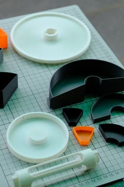 Retro Pie Chart storage set 3d model