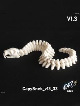 Flexi Capybara Skeleton Snake 3d model