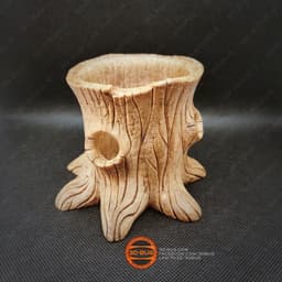 Tree Stump Pen Holder 3d model