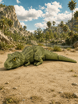 Baby T-Rex Flexy Dinosaur 4 Versions Glass Eyes 3d model