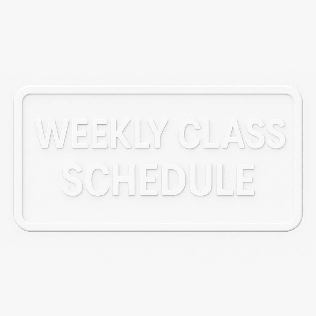 WEEKLY CLASS SCHEDULE.obj 3d model