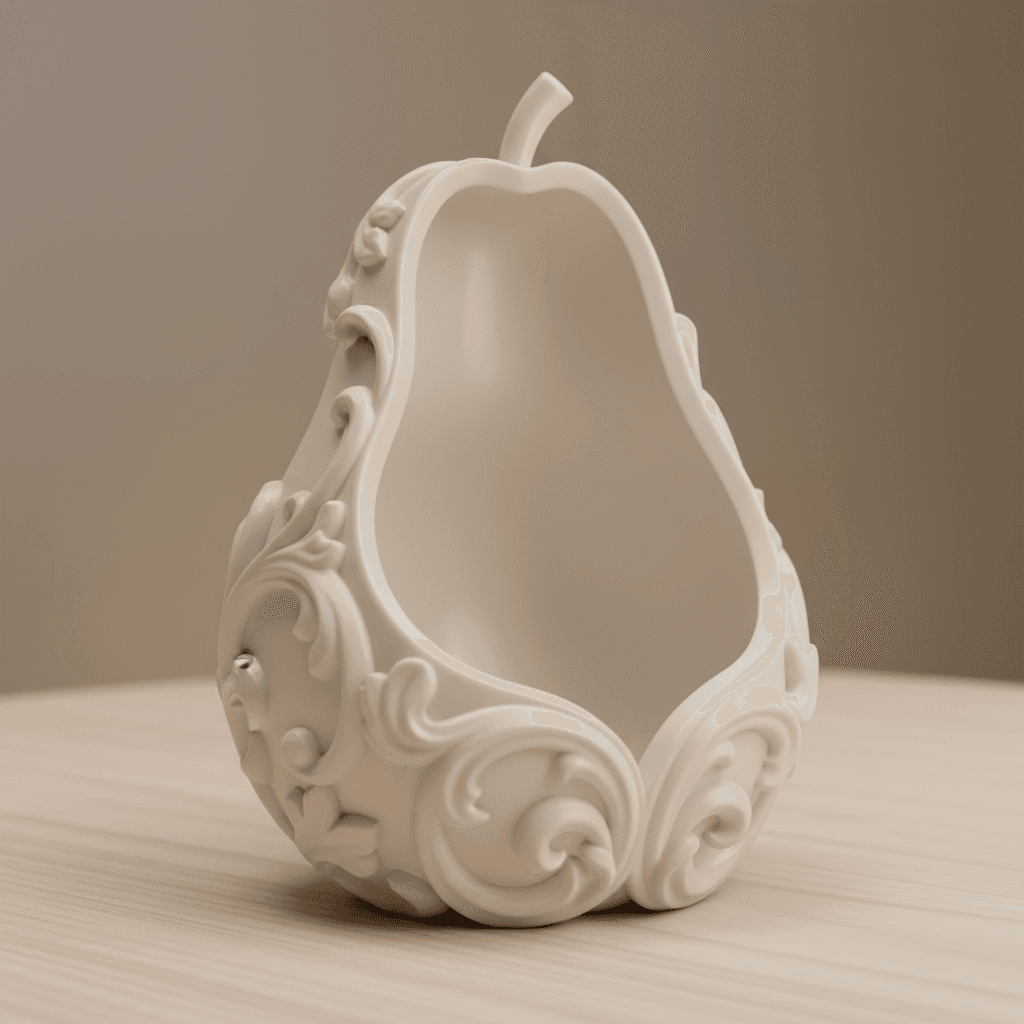 Pear Storage Organizer Basket Detailed Printable STL 3d model