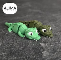 Sweet crocodile + keychain 3d model