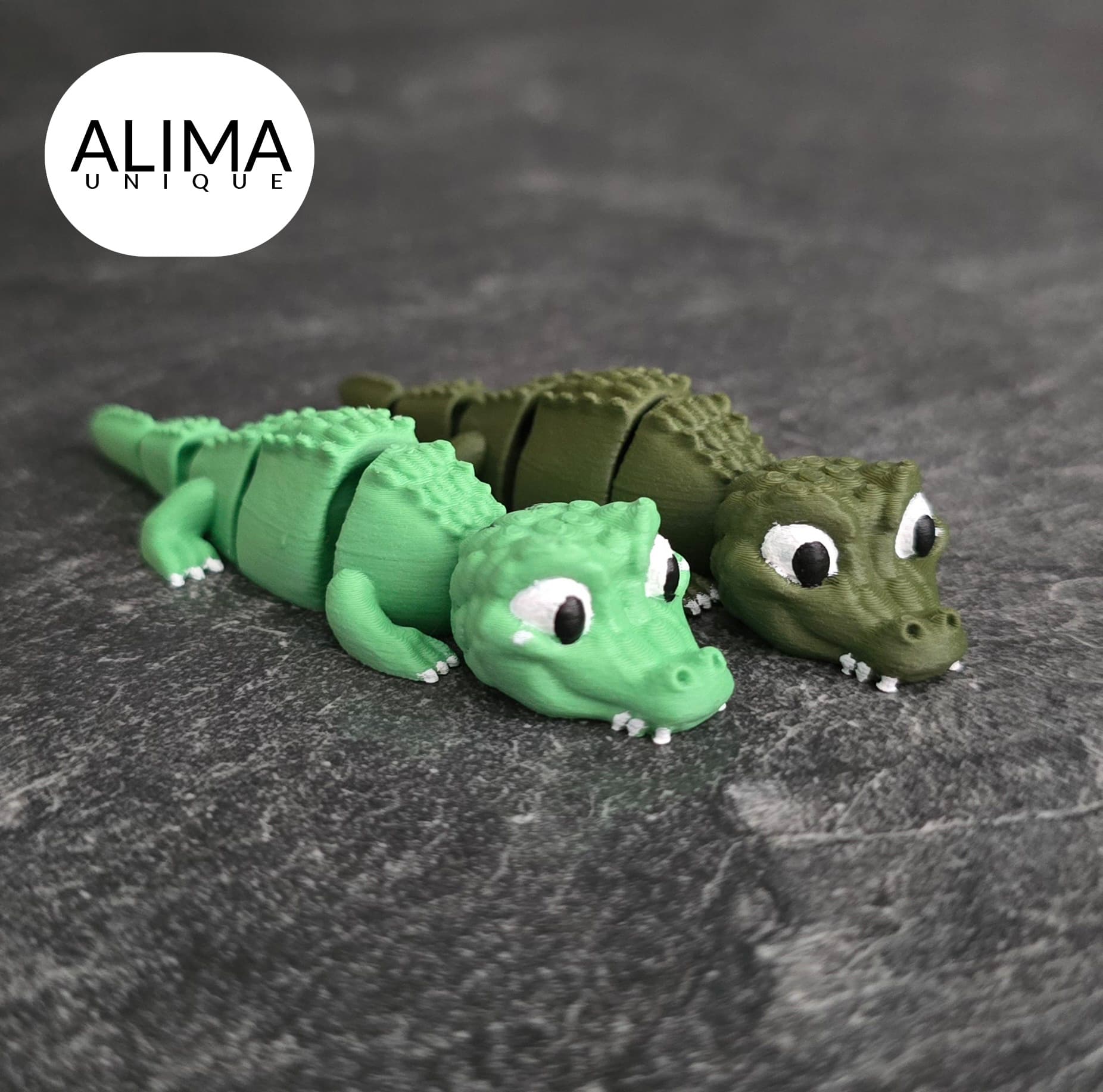 Sweet crocodile + keychain 3d model