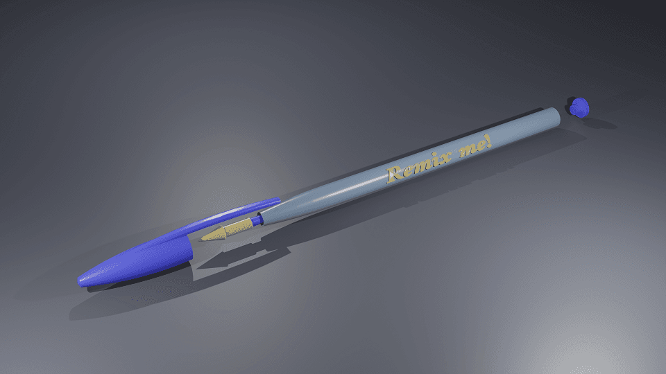 Remixable Pen Mod for Bic™ Crystal™ type pens 3d model