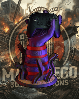 Magneto (Classic) - Hands of Power - Gaming Controller Holder 3d model