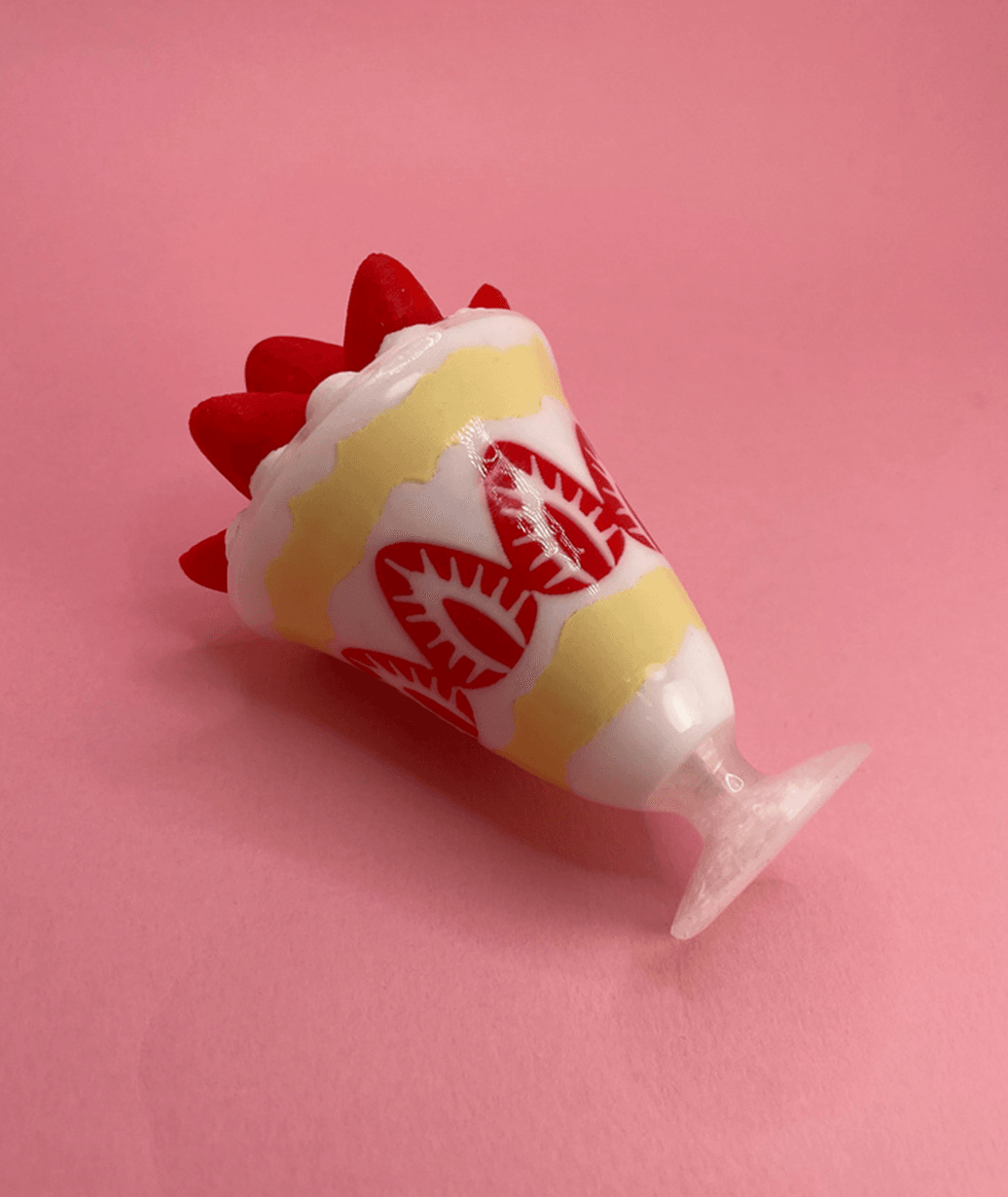 Strawberry Parfait 3d model