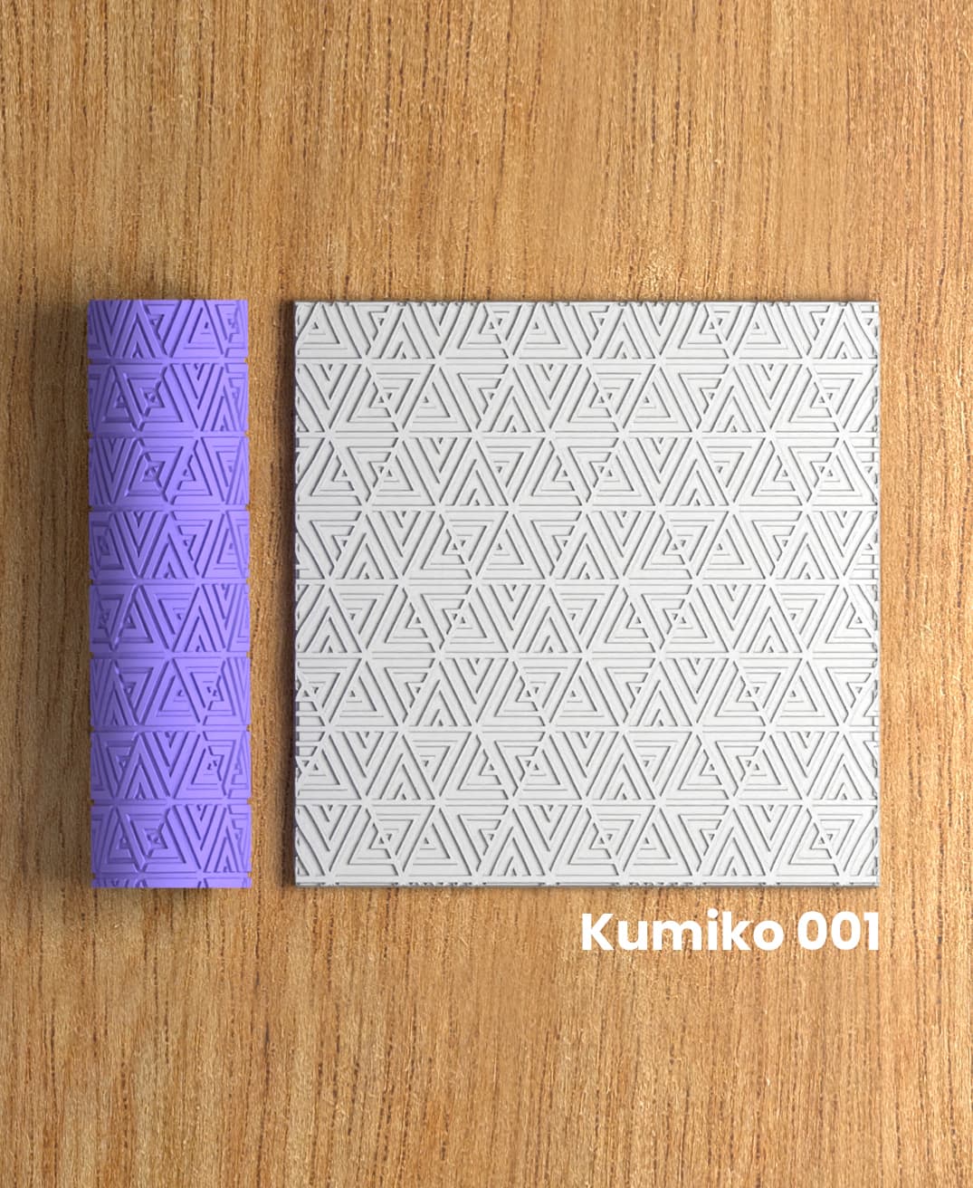 Collection Amethyst | Kumiko 001 | Polymer Clay Seamless Texture Roller 3d model