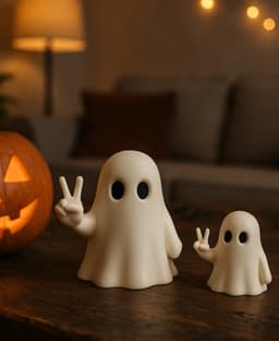 PEACE GHOST (THE FRIENDLY GHOSTS) / HALLOWEEN GHOST DECOR 3d model