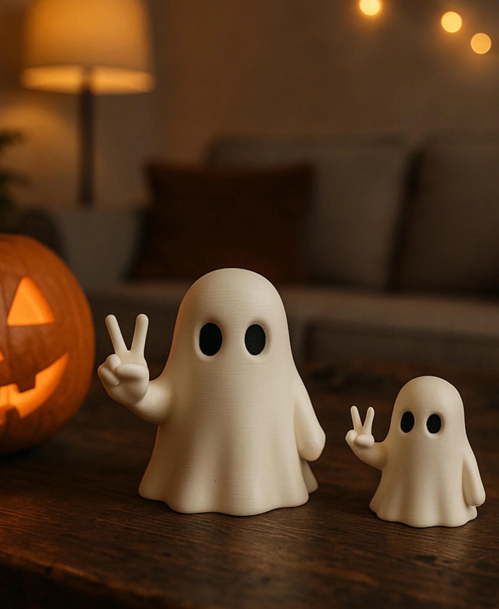 PEACE GHOST (THE FRIENDLY GHOSTS) / HALLOWEEN GHOST DECOR 3d model