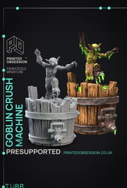 Crusher - Goblin Potion Brewers - PRESUPPORTED - 32mm Scale 3d model