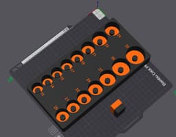 Halfords Half Inch Short socket set 13-32.3mf 3d model