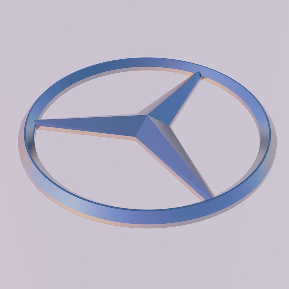 Mercedes Benz Logo 3d model