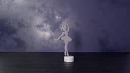 Ballerina Dancer Desk Decoration 3d model