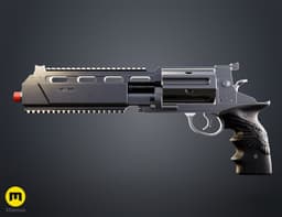 Leon's Magnum Revolver - Resident Evil Requiem 3d model