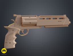 Leon's Magnum Revolver - Resident Evil Requiem 3d model