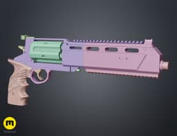 Leon's Magnum Revolver - Resident Evil Requiem 3d model