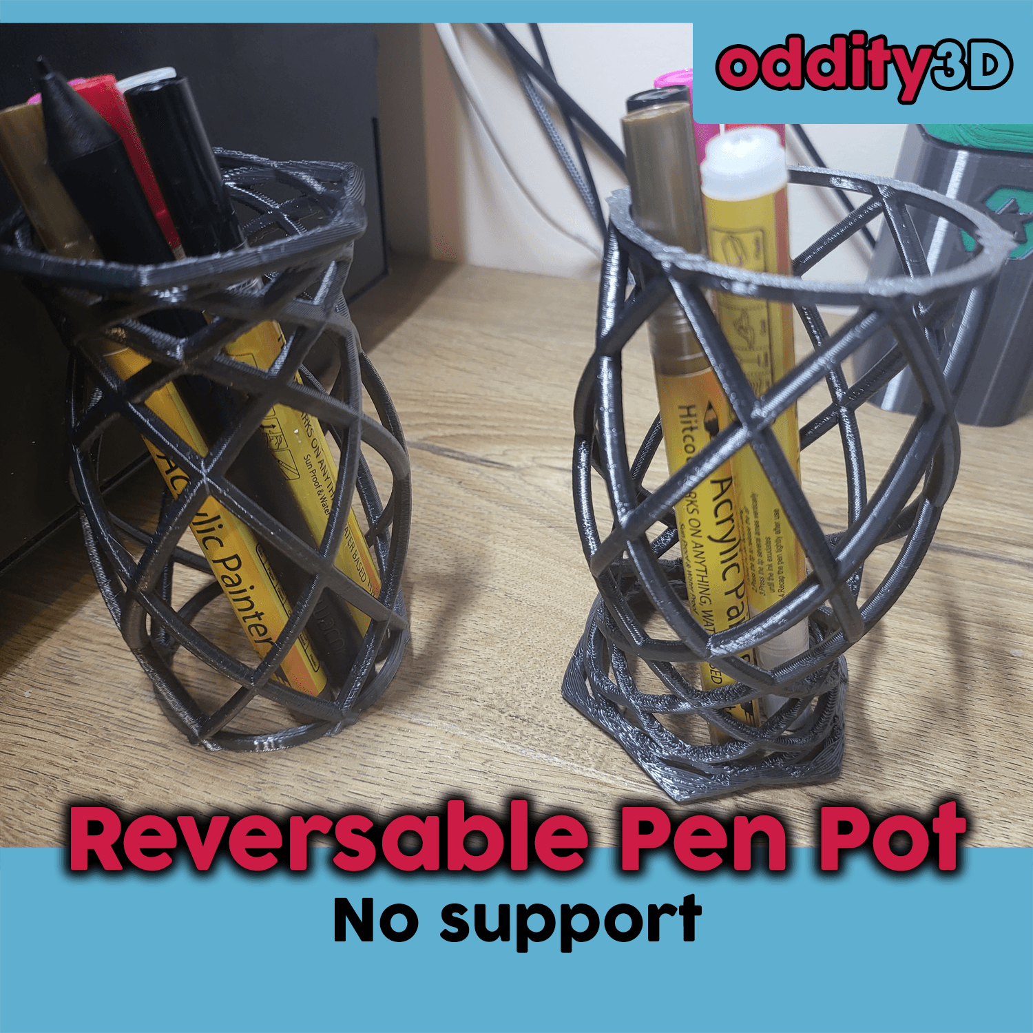 Hexagonal Open Face Pot (no support) 3d model