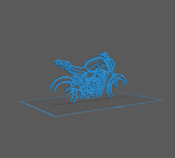 Yamaha - MT 07 Wallart 3d model