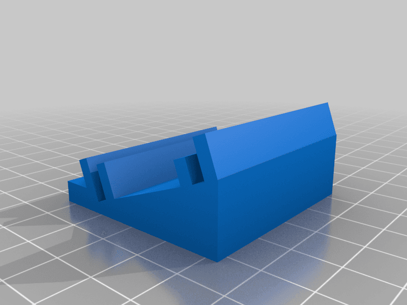 Stand for Miuzei Raspberry Pi 4 Touch Screen angled 3d model