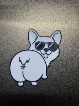 Iconic Corgi Butt - Bread clip/sealer 3d model