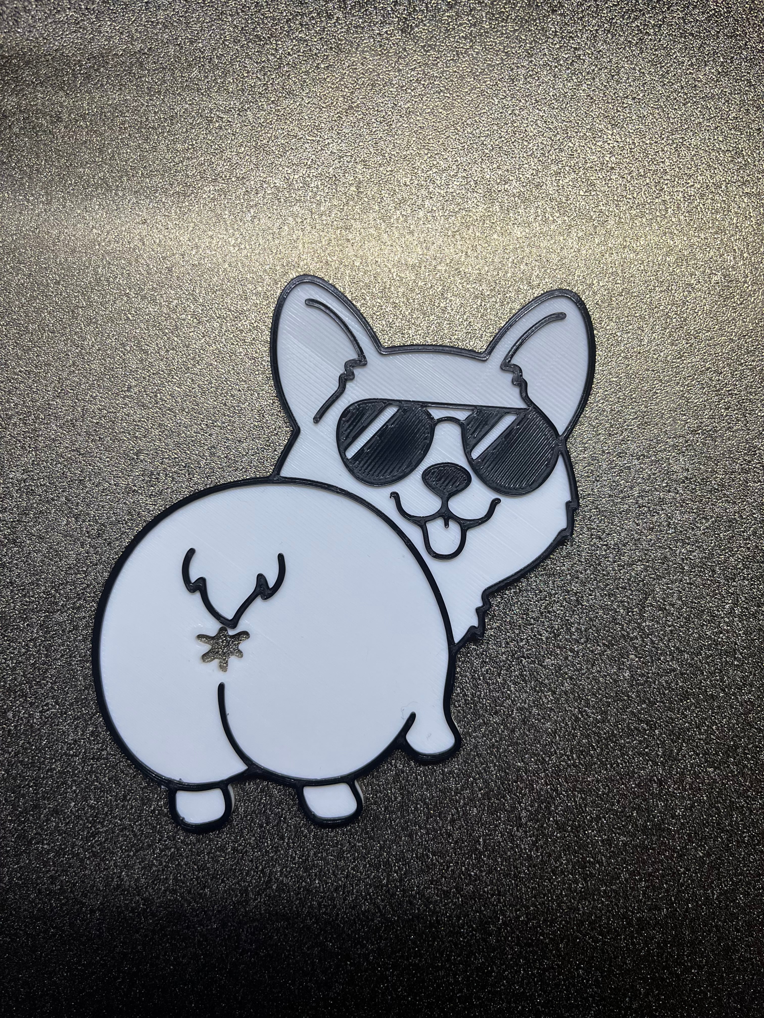 Iconic Corgi Butt - Bread clip/sealer 3d model