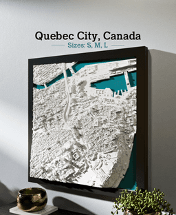 Quebec City, Canada - S, M, L, & XL 3d model