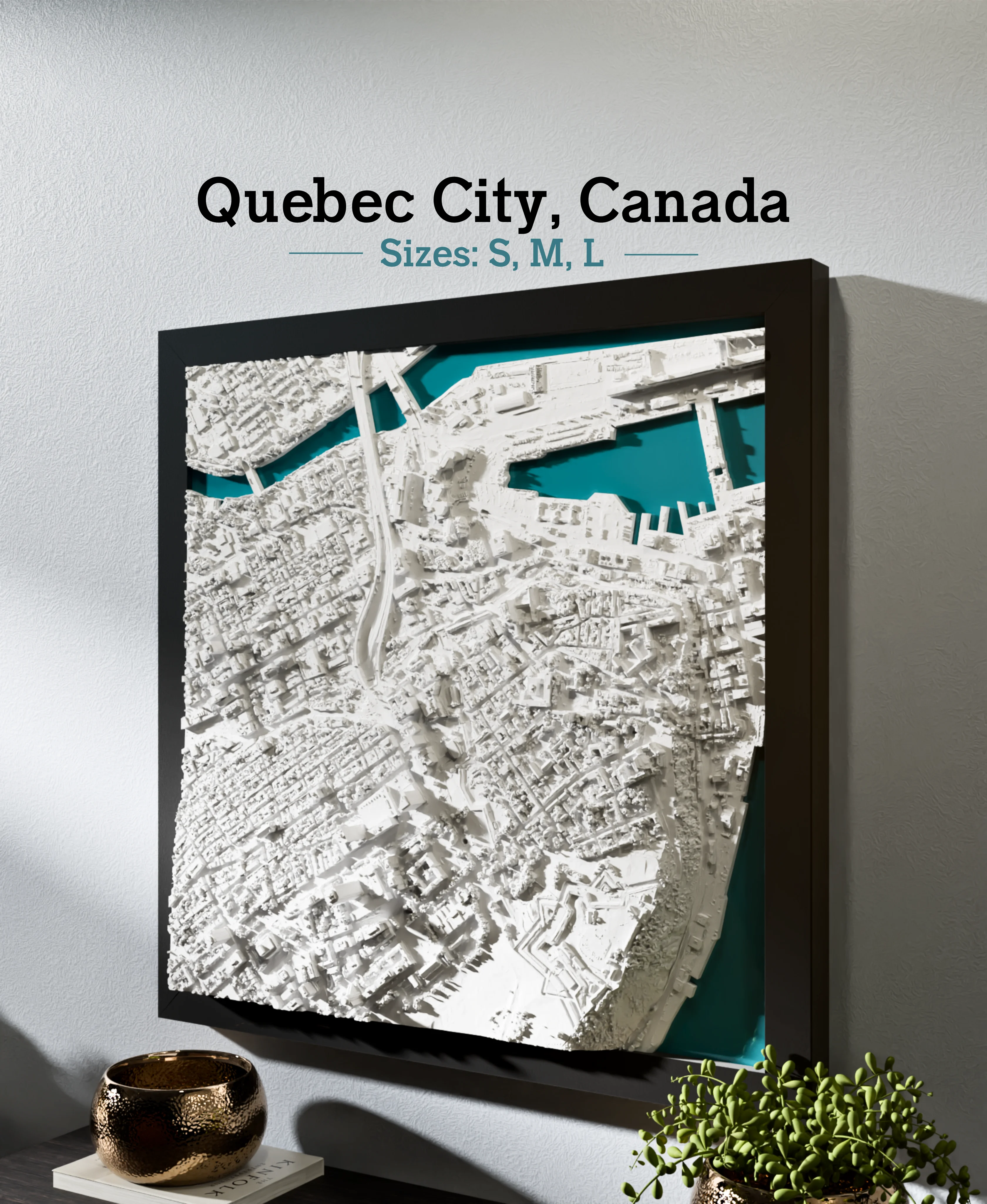 Quebec City, Canada - S, M, L, & XL 3d model