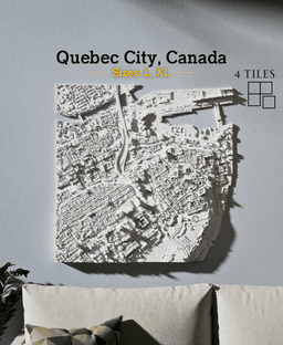 Quebec City, Canada - S, M, L, & XL 3d model