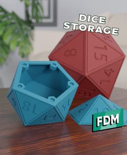 RPG - D20 Dice Storage 3d model