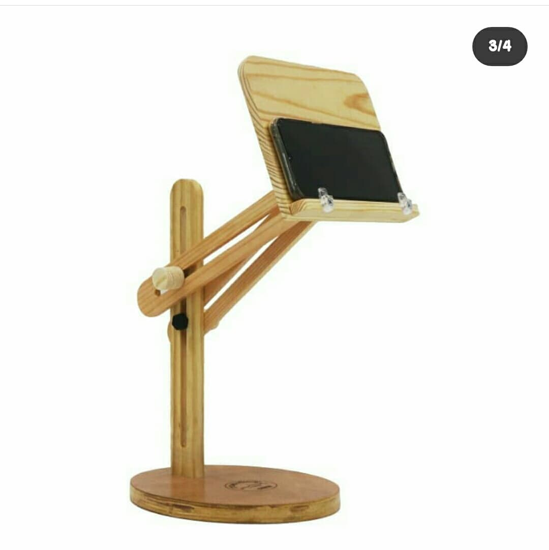 Wood Mobile Stand 3d model