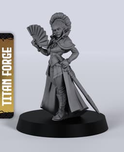 Human Rogue - With Free Dragon - 5e DnD Inspired for RPG and Wargamers 3d model
