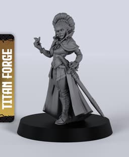Human Rogue - With Free Dragon - 5e DnD Inspired for RPG and Wargamers 3d model