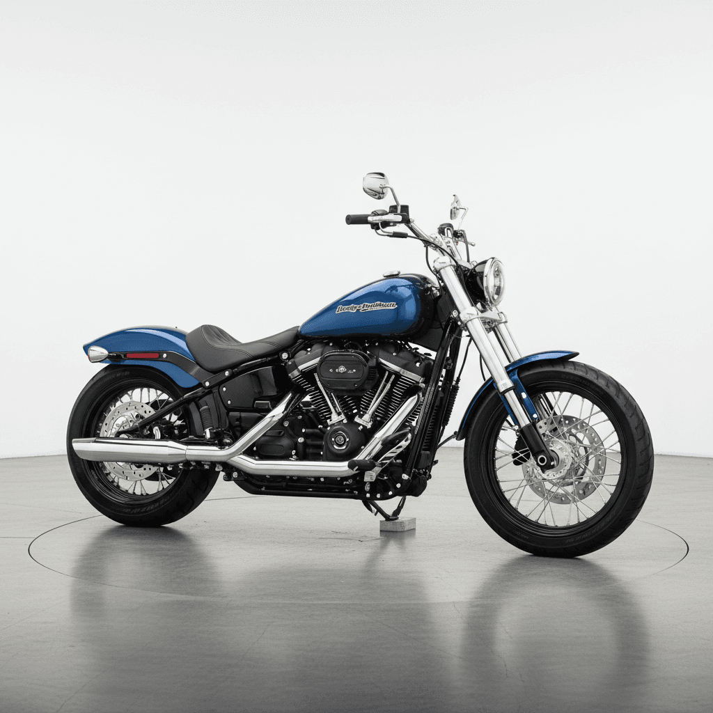 Harley Davidson FXSTSoftail Cruiser Motorcycle 3d model