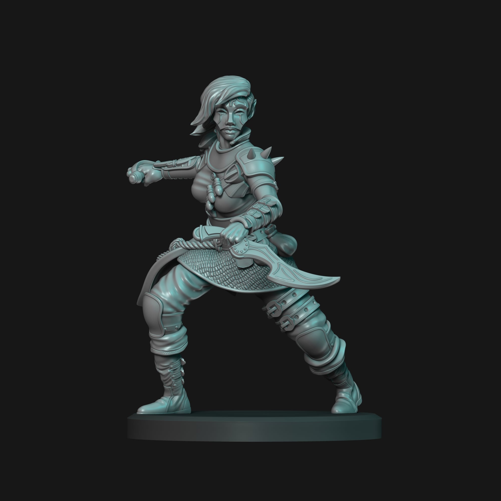 Dark Elf - D&D Mini 3d model