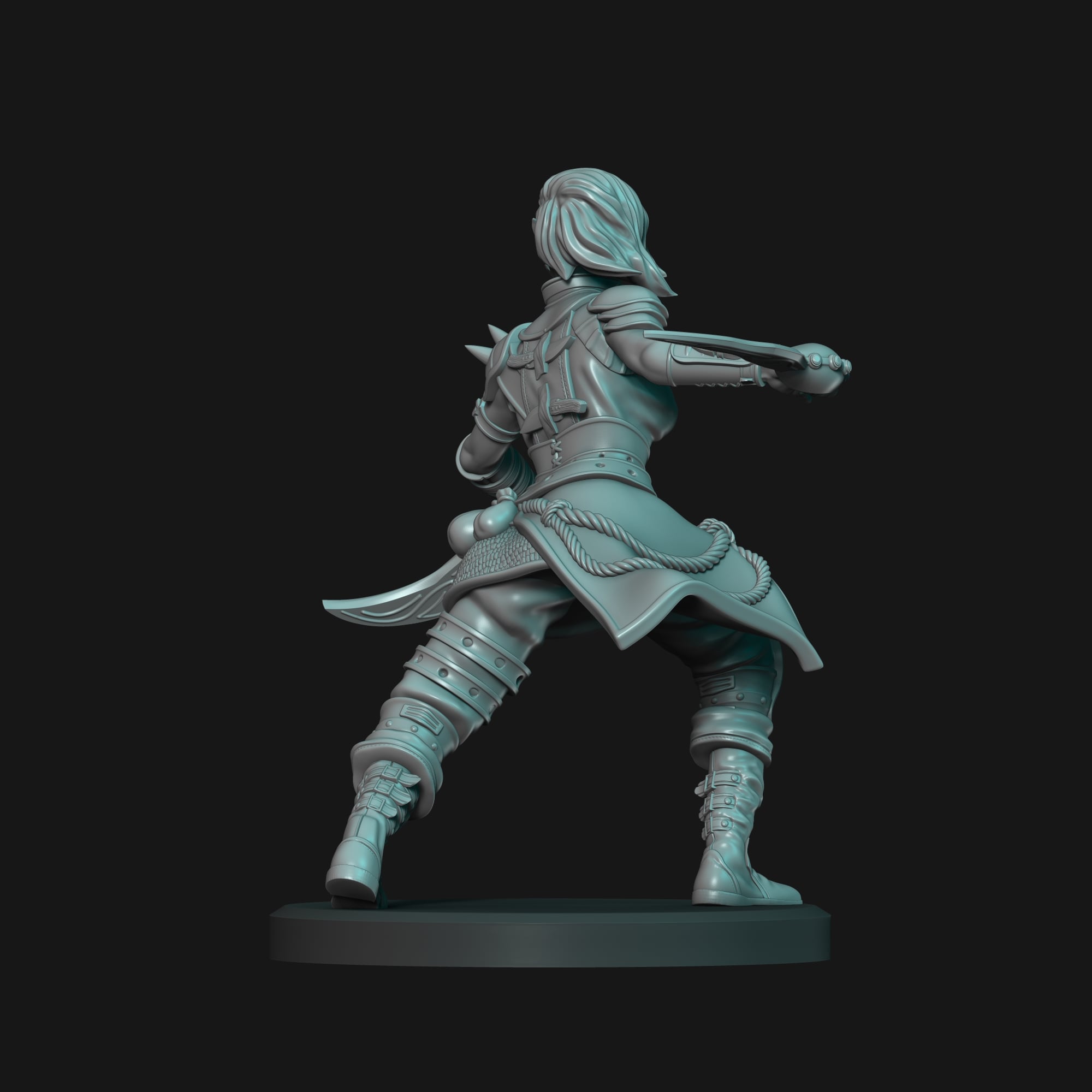 Dark Elf - D&D Mini 3d model