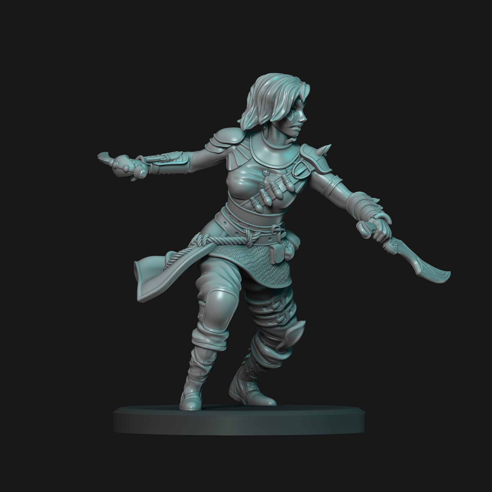 Dark Elf - D&D Mini 3d model