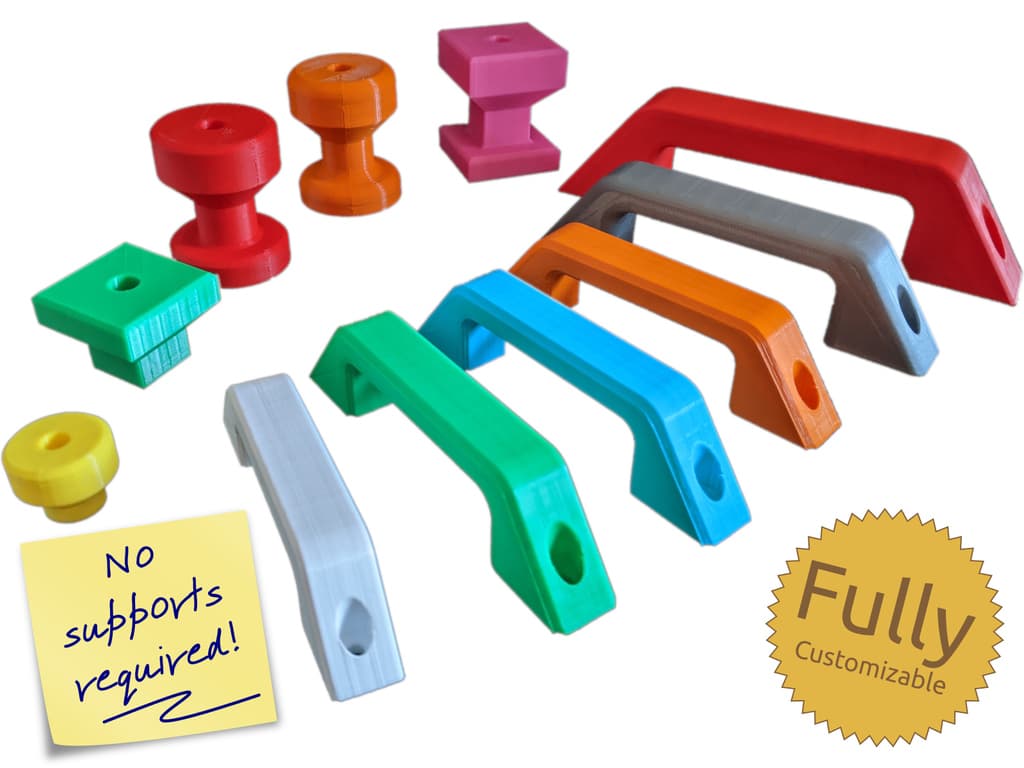 Fully Customizable General Purpose Handles 3d model