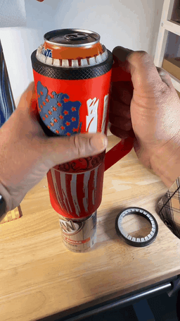 Never Ending Can Koozie – 2 & 4 Can System (STL) 3d model