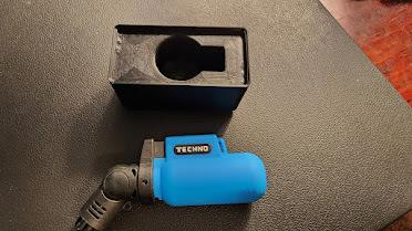 Gridfinity Techno Butane Torch Lighter Storage Bin 3d model