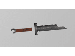 Broken Straight Sword from Dark Souls 3d model