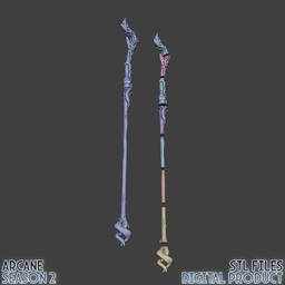 Viktor Hex Staff Cosplay Prop Arcane League of Legends 3d model