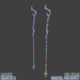 Viktor Hex Staff Cosplay Prop Arcane League of Legends 3d model