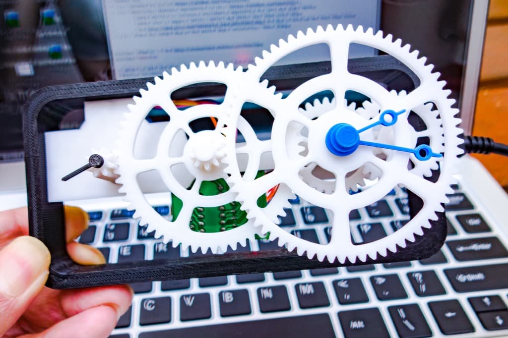 Simple Super Gear Clock 3d model